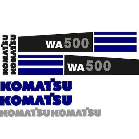 Aftermarket Decal Set For Komatsu Wheel Loader Wa500 KOMWA500-6DECALSET